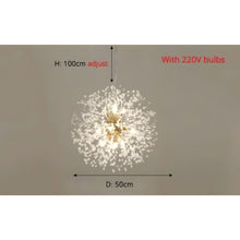 DANDELION - ZENDUCE - D15.7" / Cool white / Gold