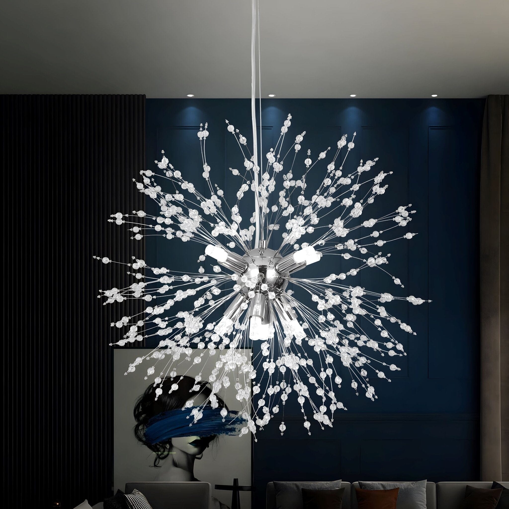 Dandelion - Bloom Crystal Chandelier Display Chandelier