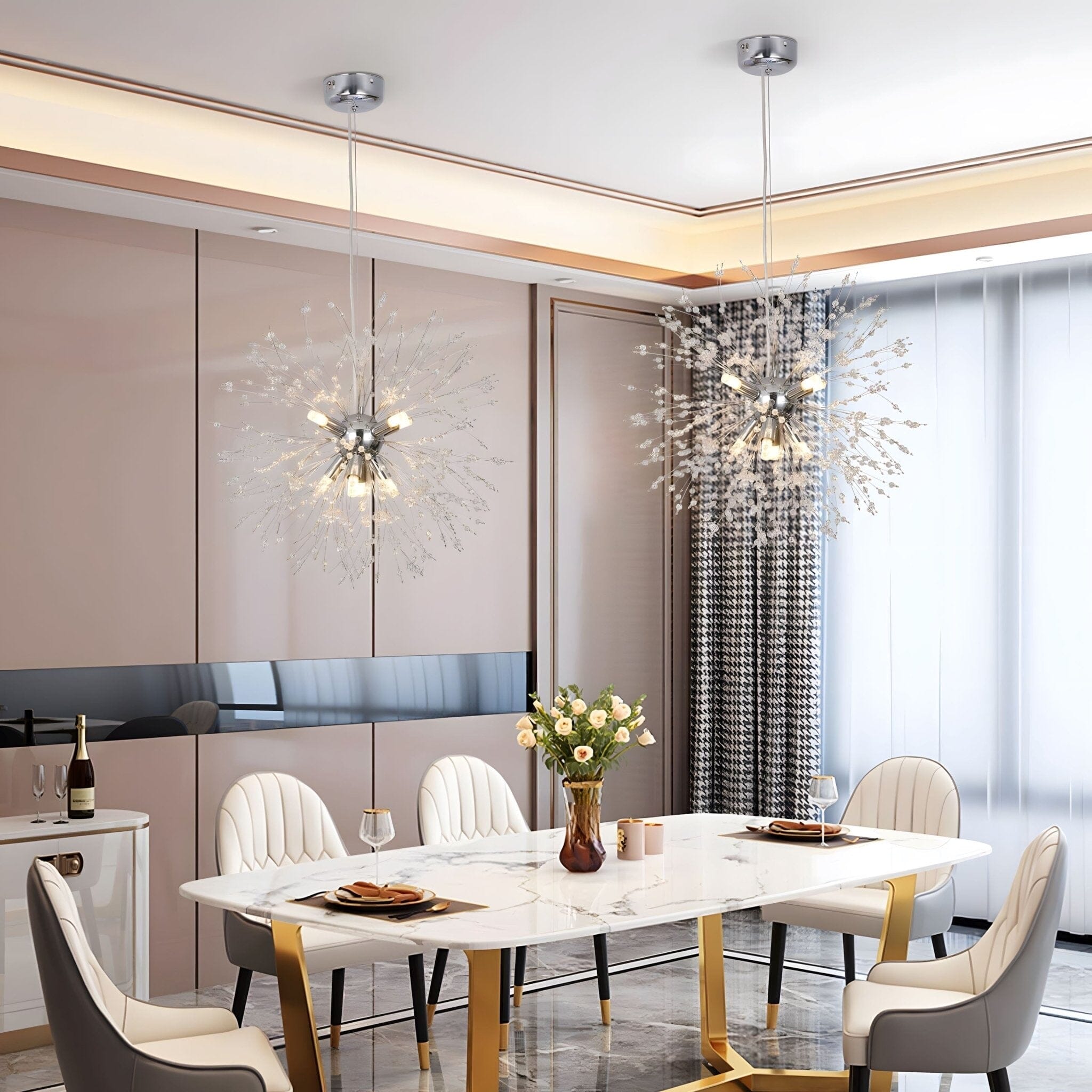 DANDELION - ZENDUCE - D15.7" / Cool white / Gold