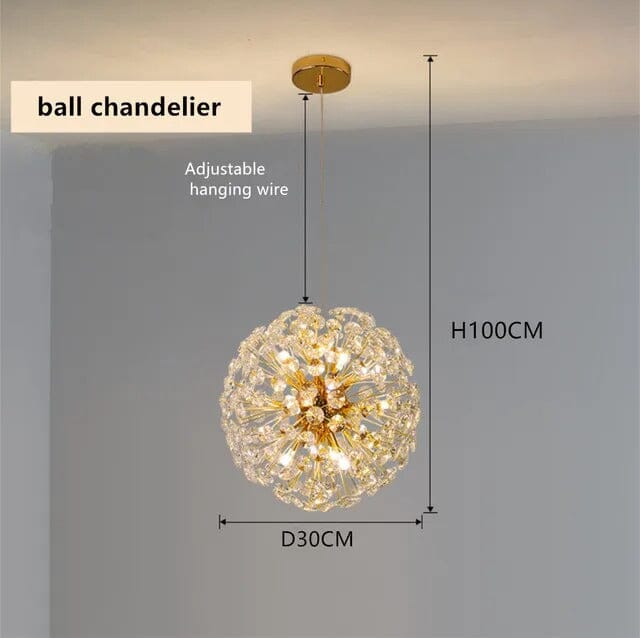 DAYA (Open Box)-Ring Style Crystal Chandelier-ZENDUCE