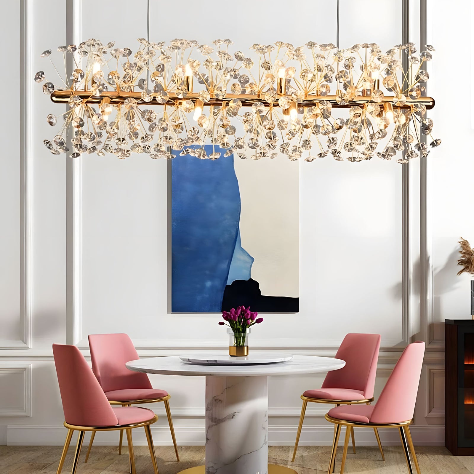 DAYA-Ring Style Crystal Chandelier-ZENDUCE