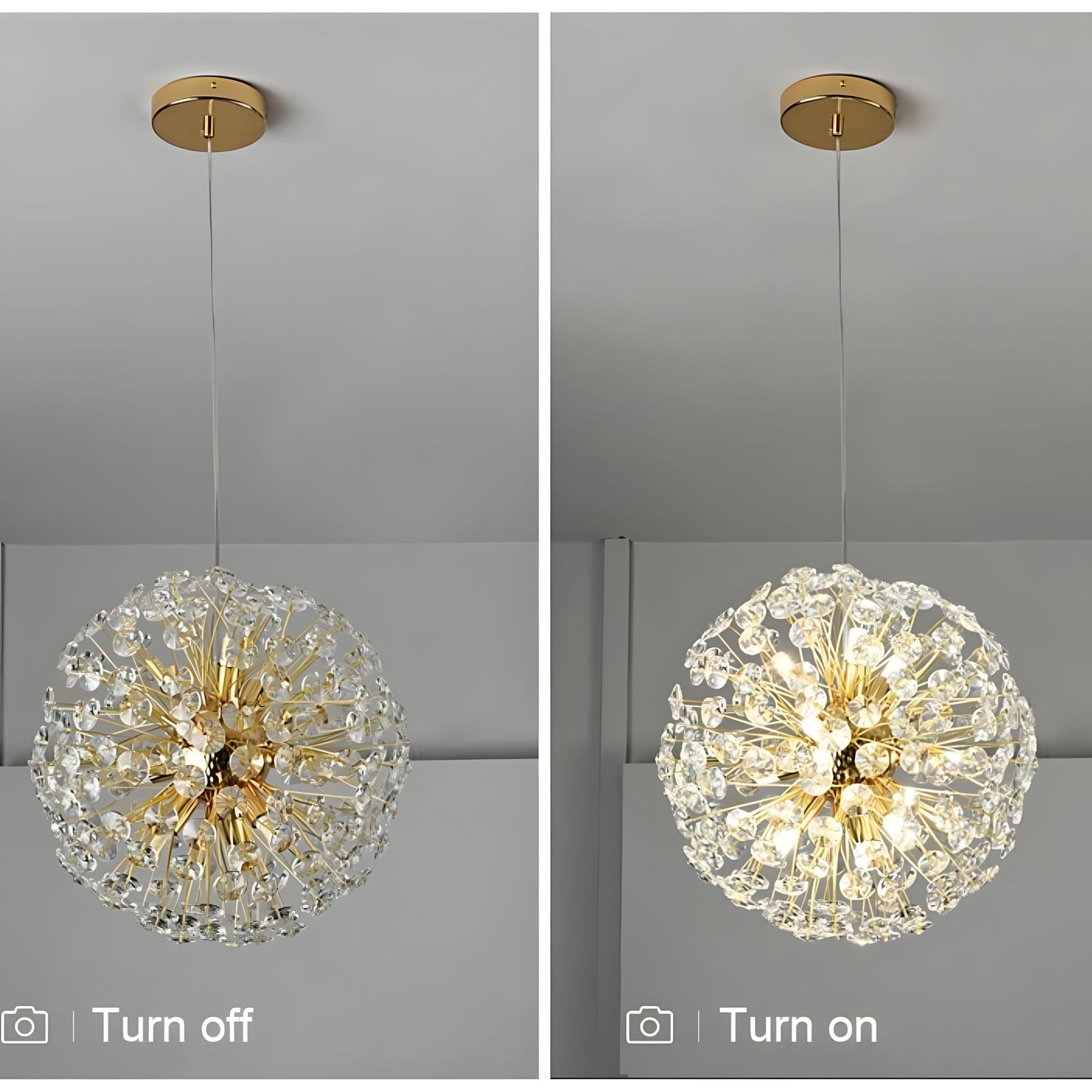 DAYA-Ring Style Crystal Chandelier-ZENDUCE