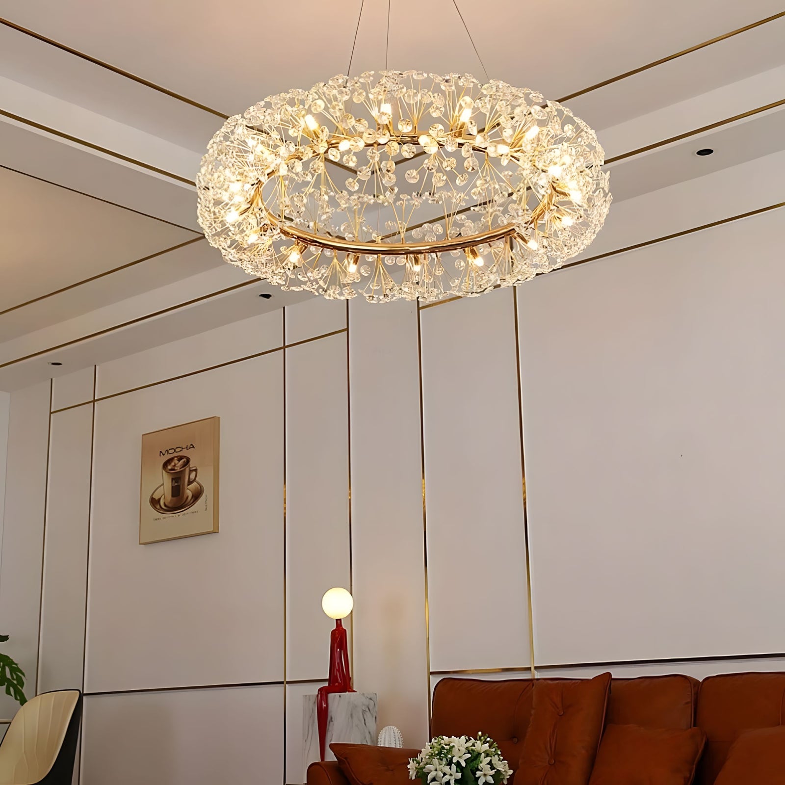 DAYA-Ring Style Crystal Chandelier-ZENDUCE