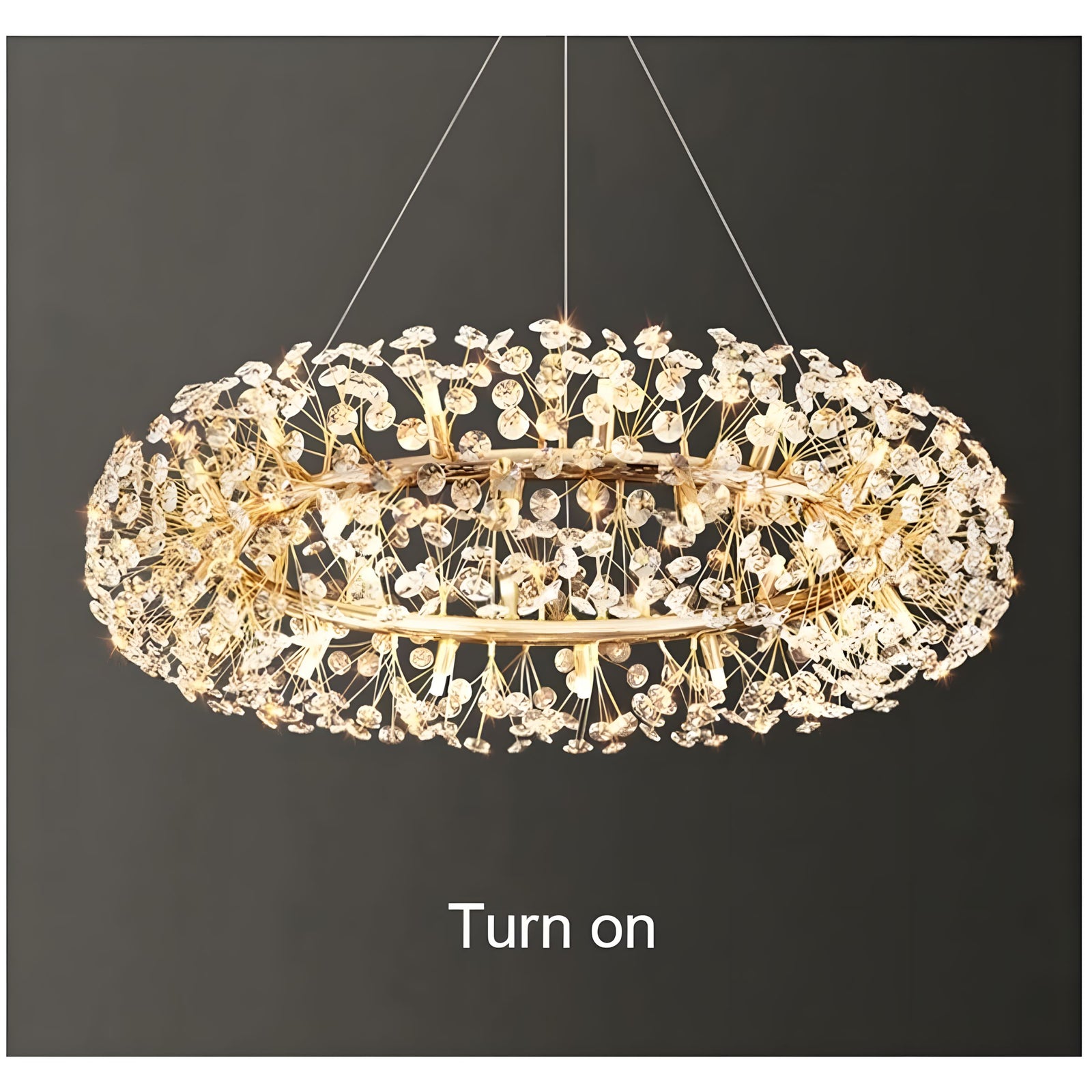 DAYA-Ring Style Crystal Chandelier-ZENDUCE