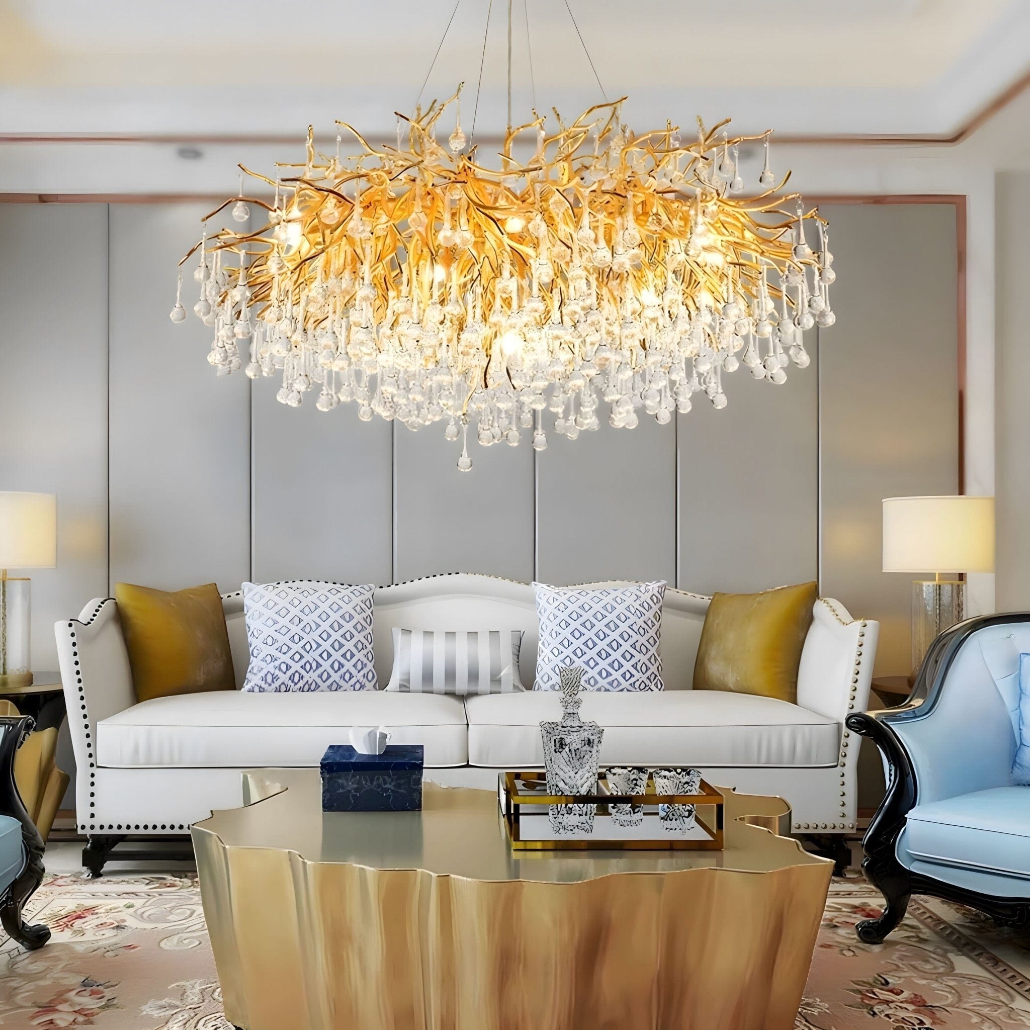 DRIBBLE - ZENDUCE - 23.6" / Gold / Changeable (Non-Dimmable)