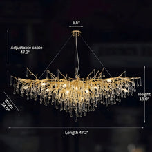DRIBBLE - ZENDUCE - 47.2" / Gold / Changeable (Non-Dimmable)