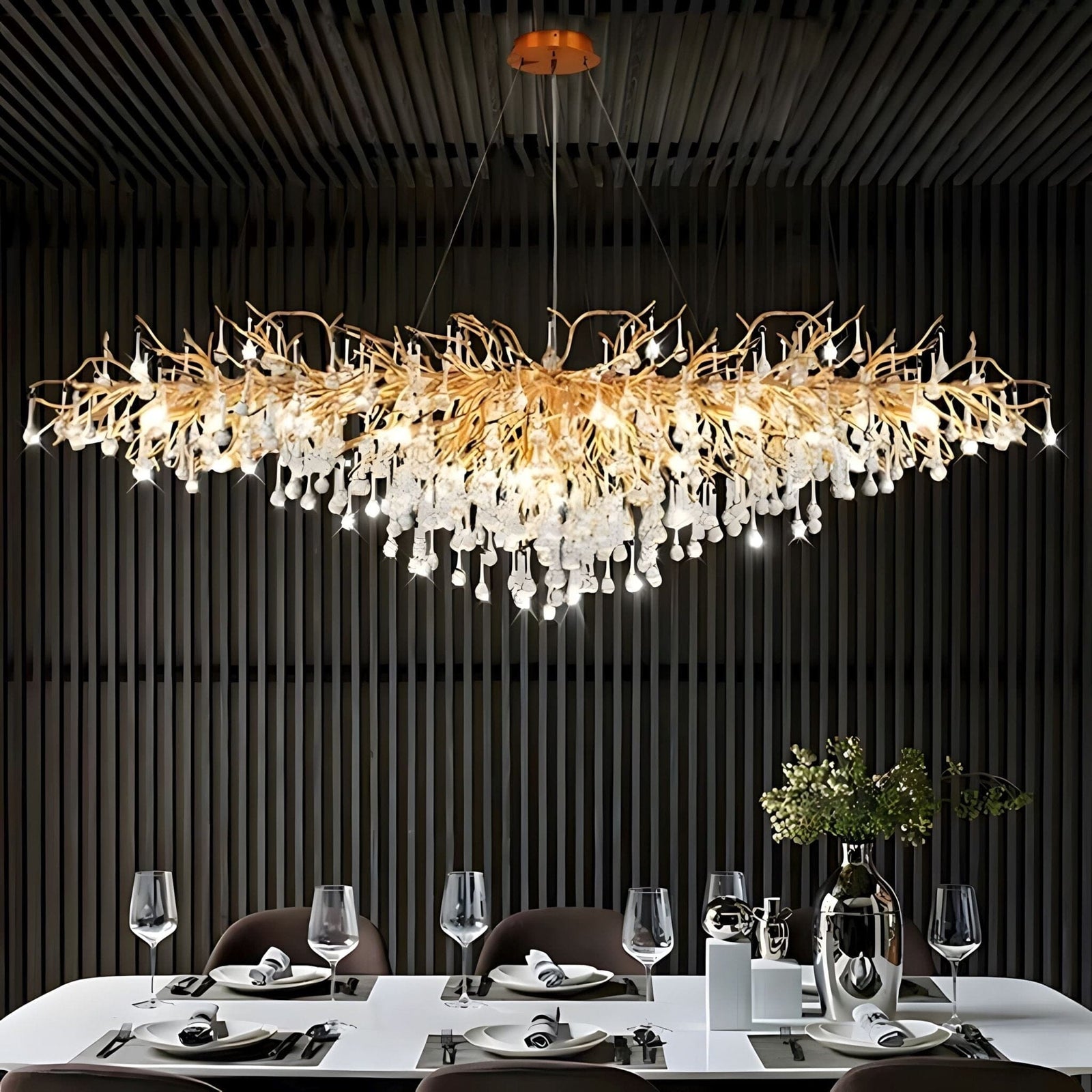 DRIBBLE - ZENDUCE - 23.6" / Gold / Changeable (Non-Dimmable)