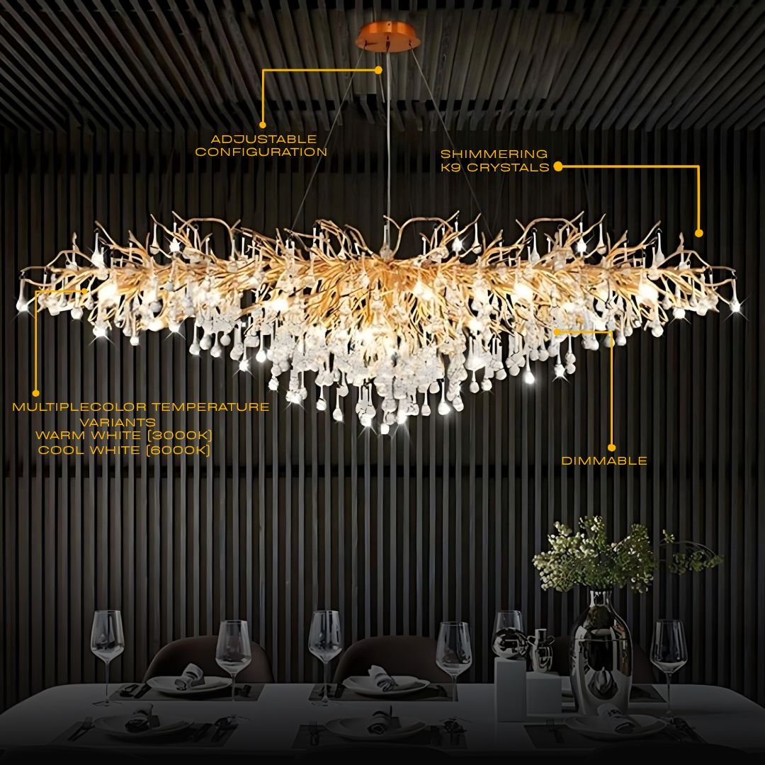 Dribble Crystal Design Chandelier | ZENDUCE