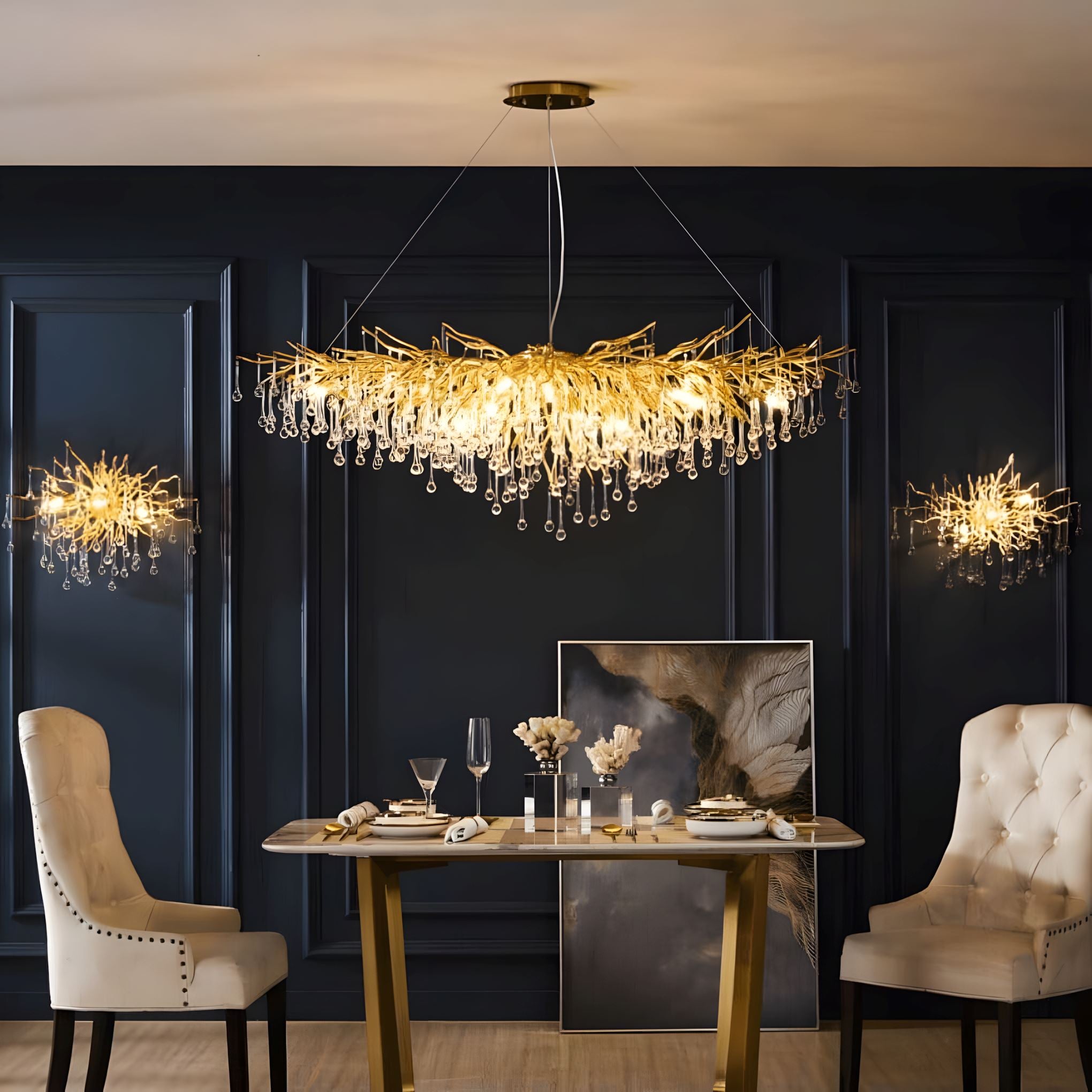 DRIBBLE - ZENDUCE - 23.6" / Gold / Changeable (Non-Dimmable)