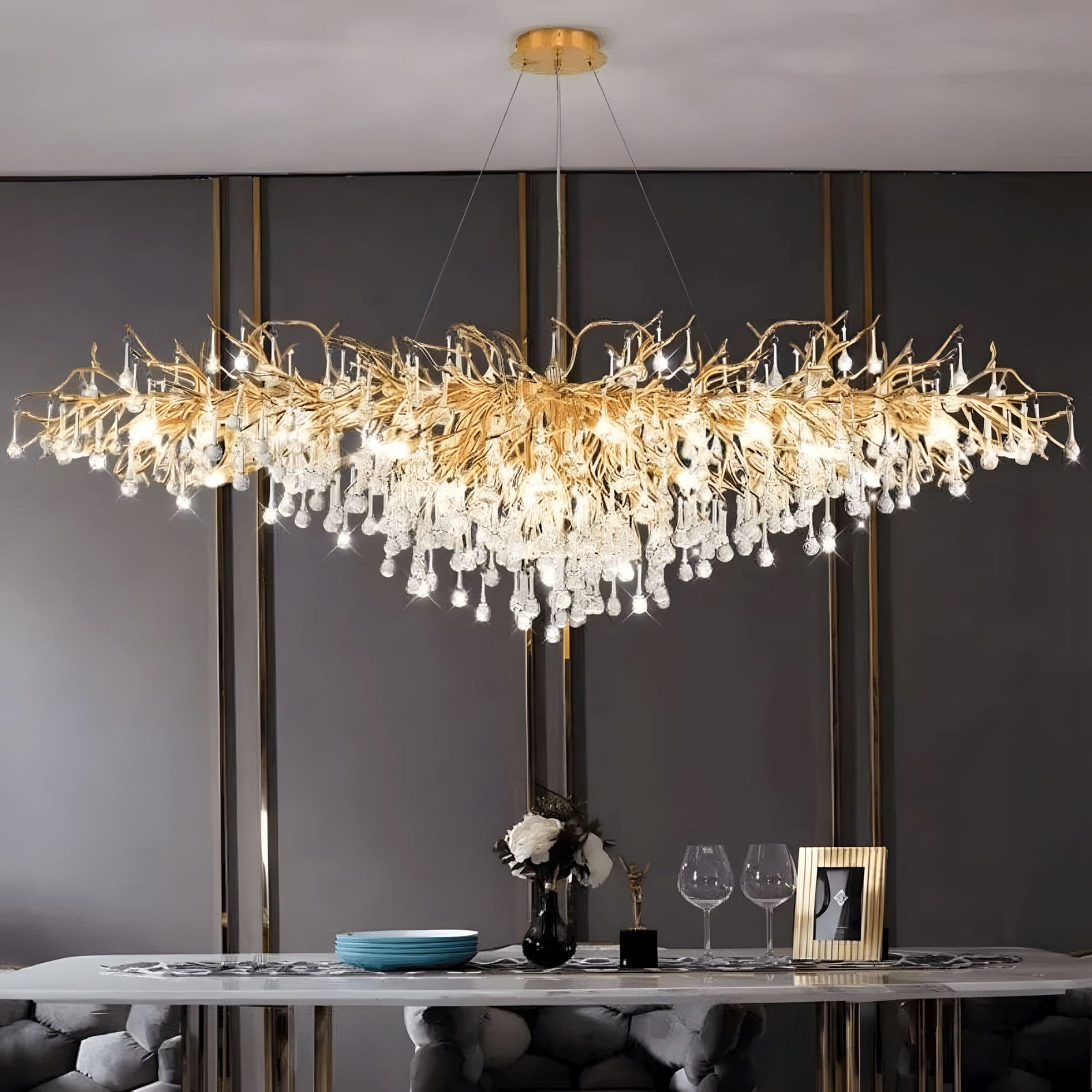 DRIBBLE - ZENDUCE - 23.6" / Gold / Changeable (Non-Dimmable)