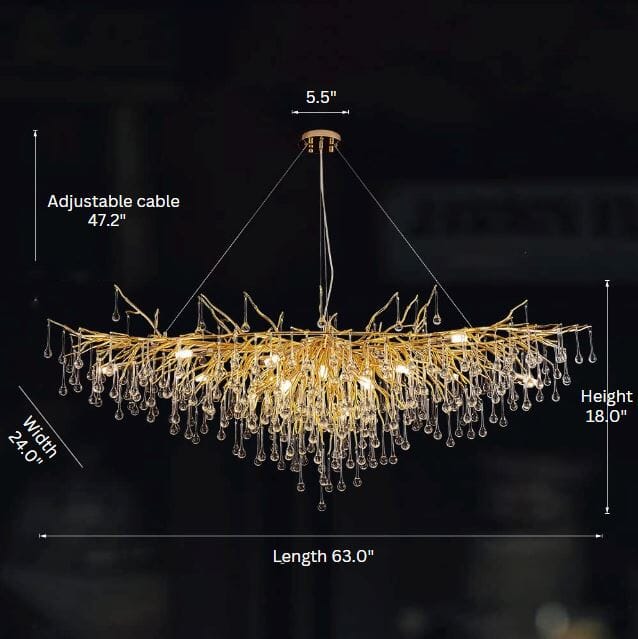 Dribble Crystal Design Chandelier
