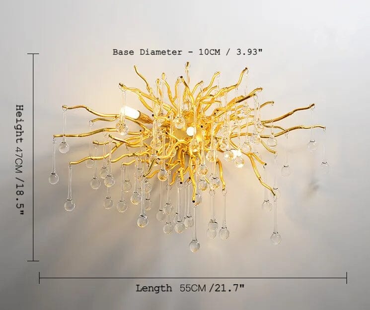 DRIBBLE (Wall) - ZENDUCE - Silver / Warm White