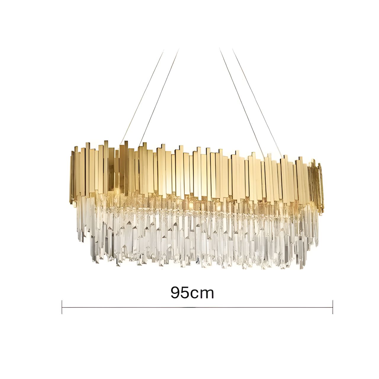 ELIA-Royal Cut Glass Chandelier-ZENDUCE