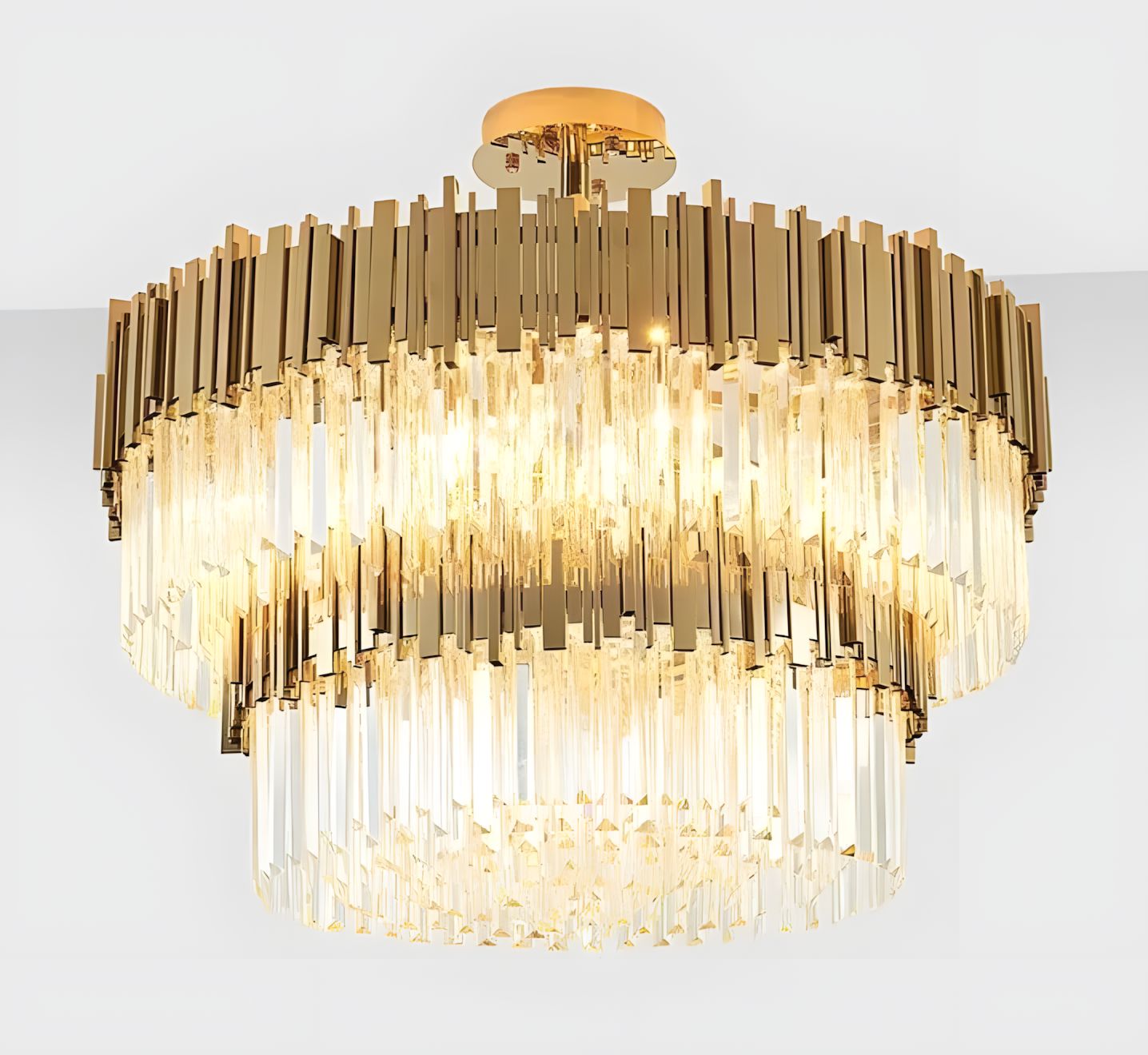 ELIA-Royal Cut Glass Chandelier-ZENDUCE