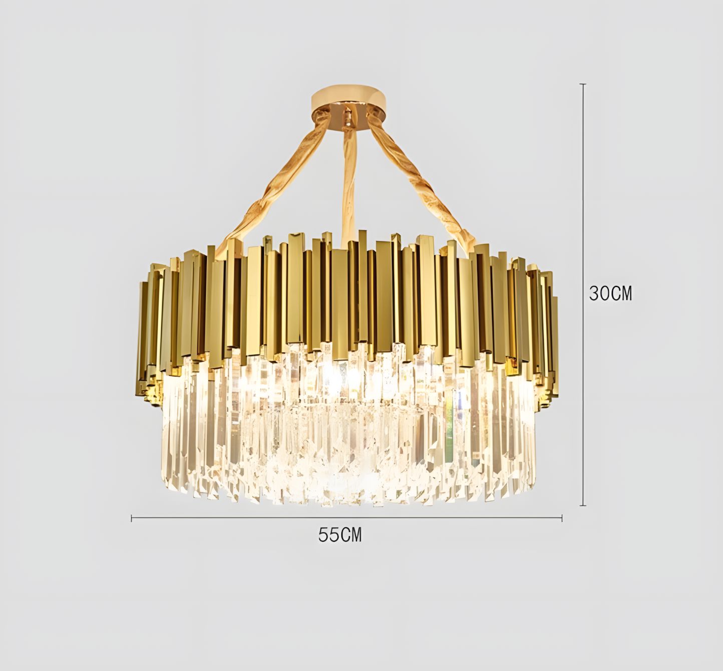 ELIA-Royal Cut Glass Chandelier-ZENDUCE