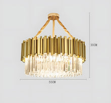 ELIA-Royal Cut Glass Chandelier-ZENDUCE