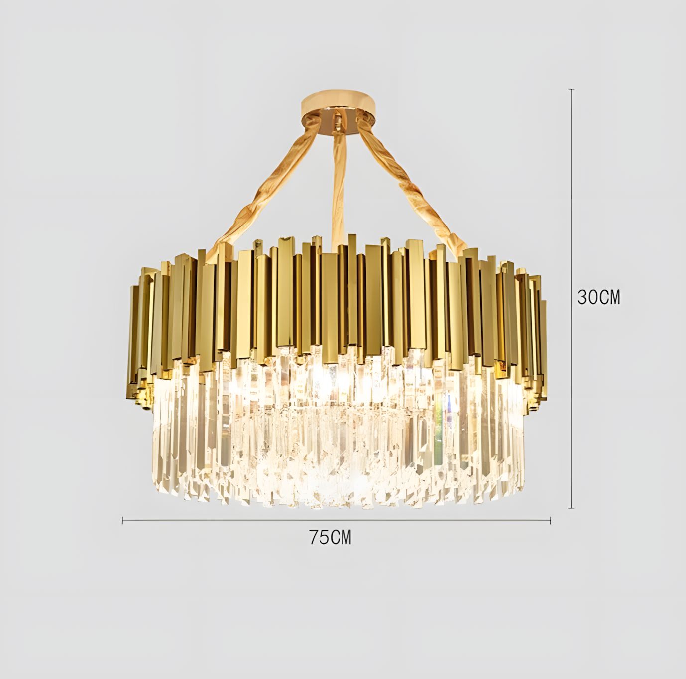 ELIA-Royal Cut Glass Chandelier-ZENDUCE