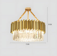 ELIA-Royal Cut Glass Chandelier-ZENDUCE