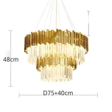ELIA-Royal Cut Glass Chandelier-ZENDUCE