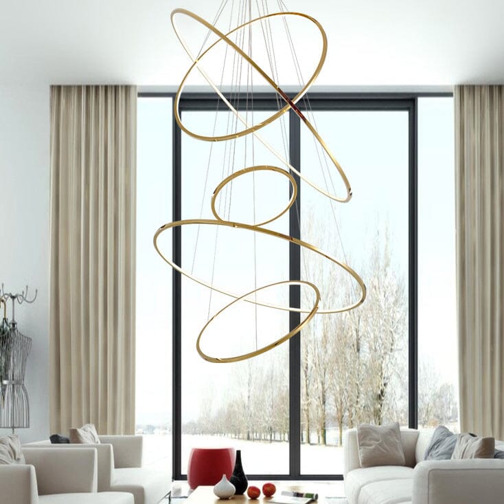 ELITES-Minimalist Ring Dimmable LED Chandelier-ZENDUCE