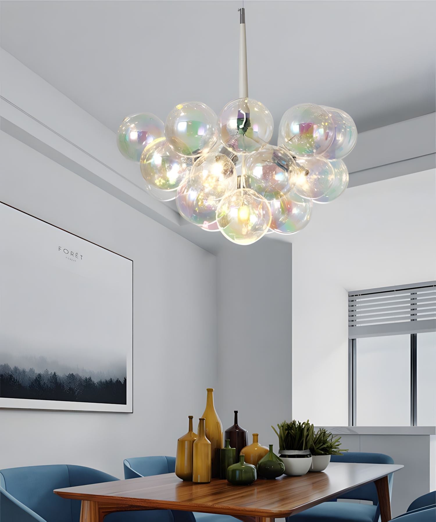 ELLISSE - ZENDUCE - Brown Hanging Cord / Diameter 19.5 in / Clear