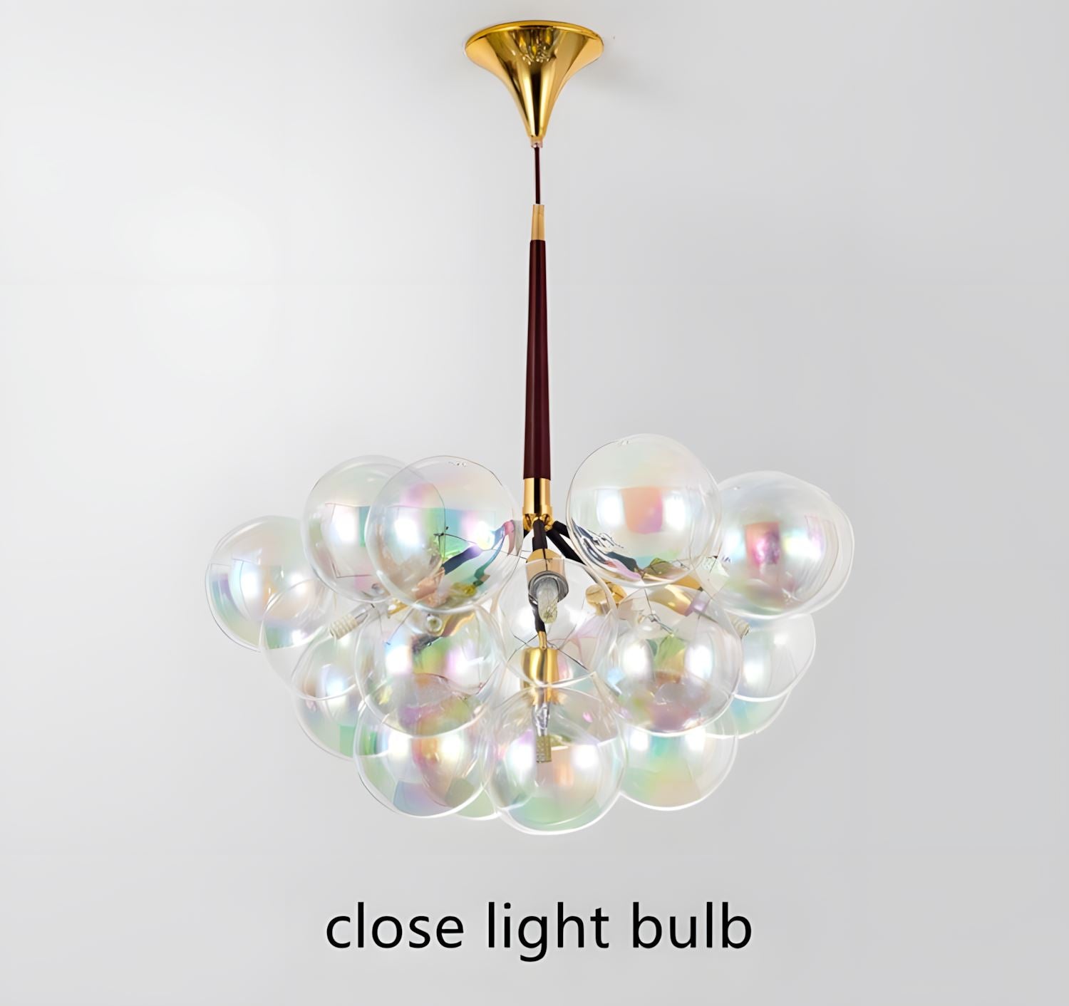 ELLISSE - ZENDUCE - Brown Hanging Cord / Diameter 19.5 in / Clear