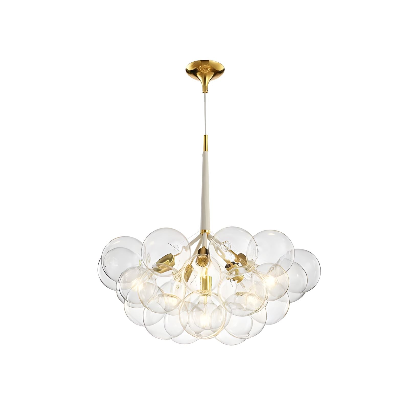 ELLISSE - ZENDUCE - Brown Hanging Cord / Diameter 19.5 in / Clear