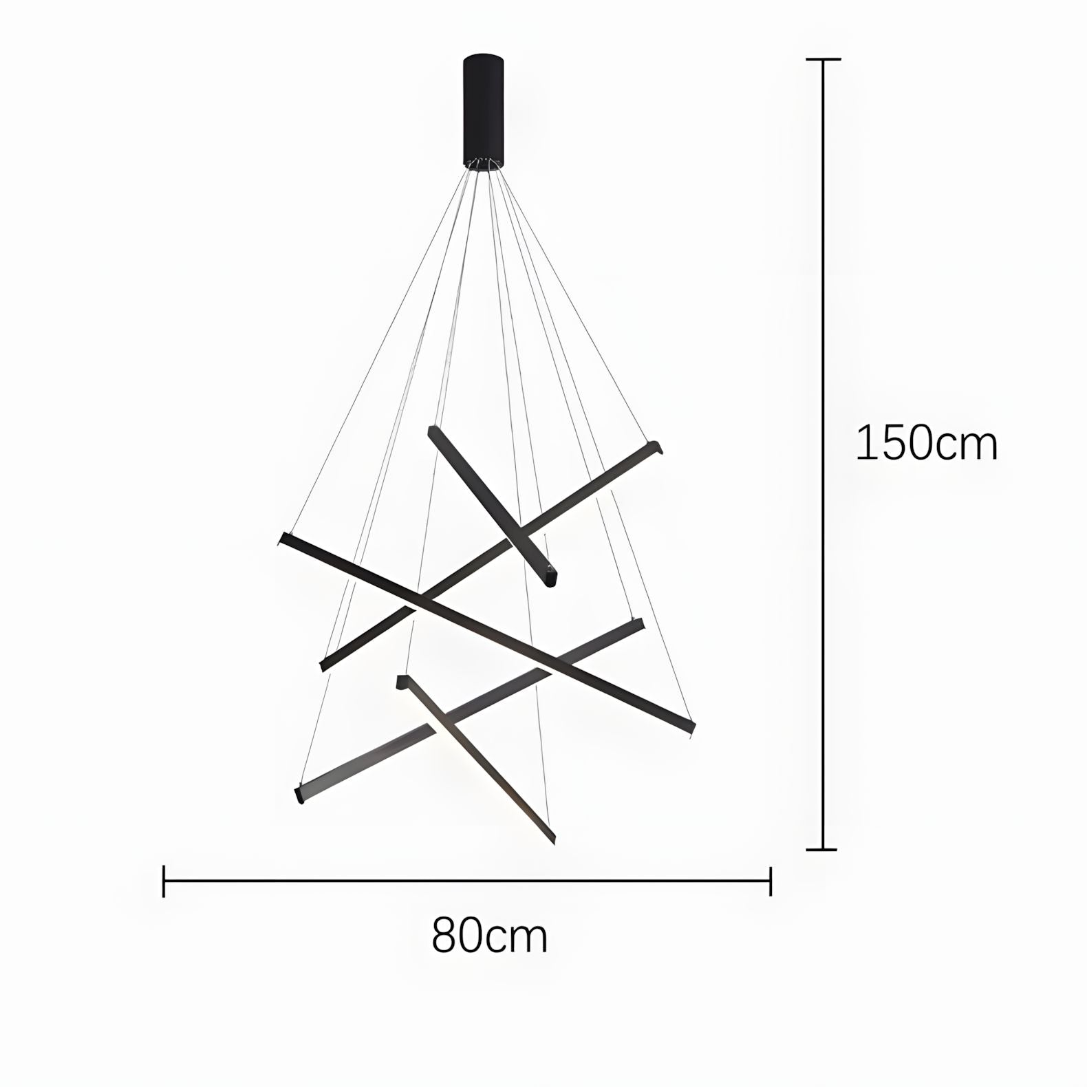 ELVA-Modern Duplex Stair Chandelier-ZENDUCE