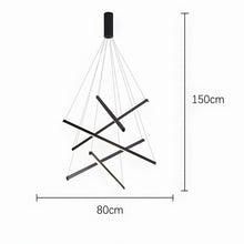ELVA-Modern Duplex Stair Chandelier-ZENDUCE