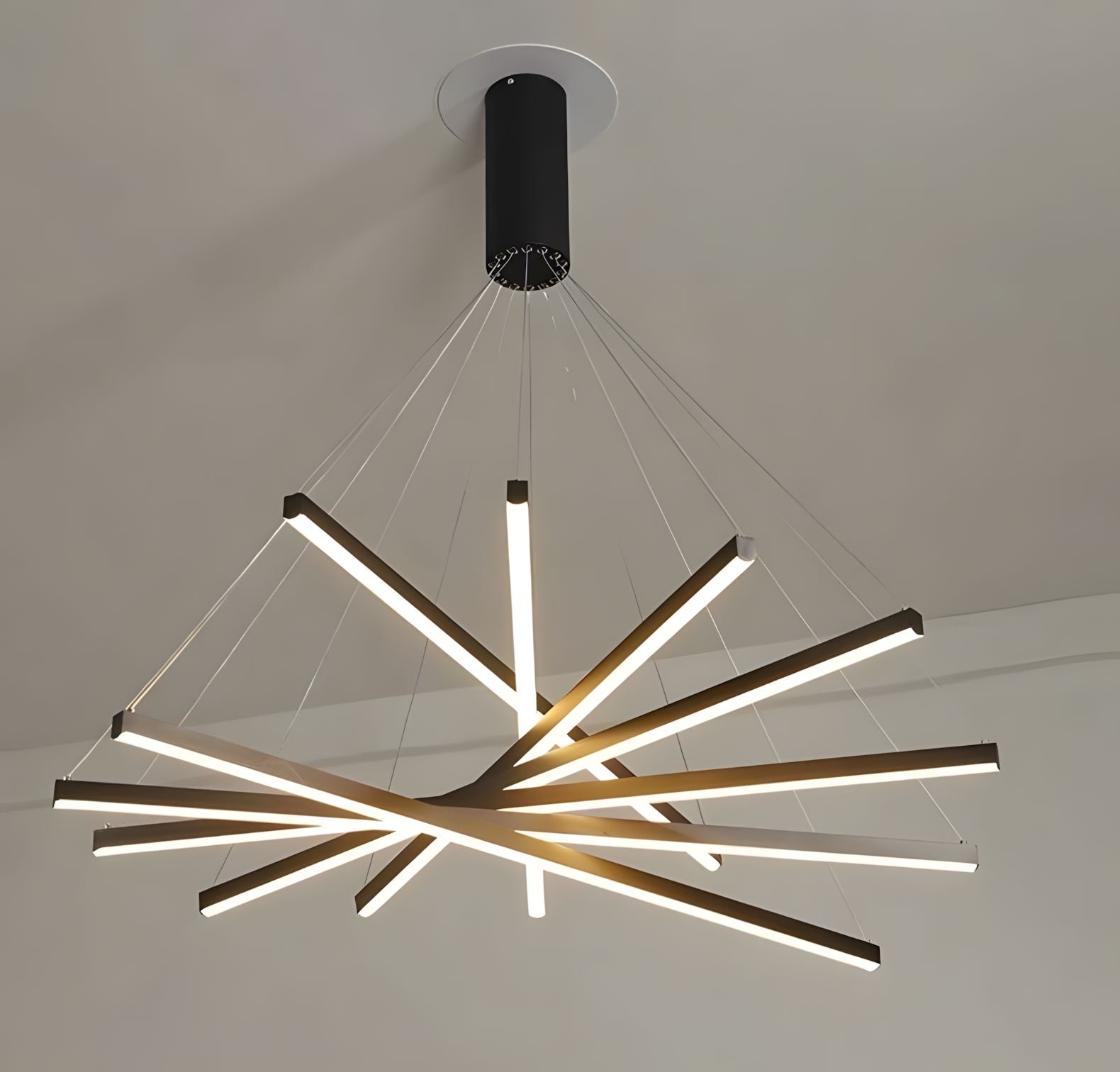 ELVA-Modern Duplex Stair Chandelier-ZENDUCE