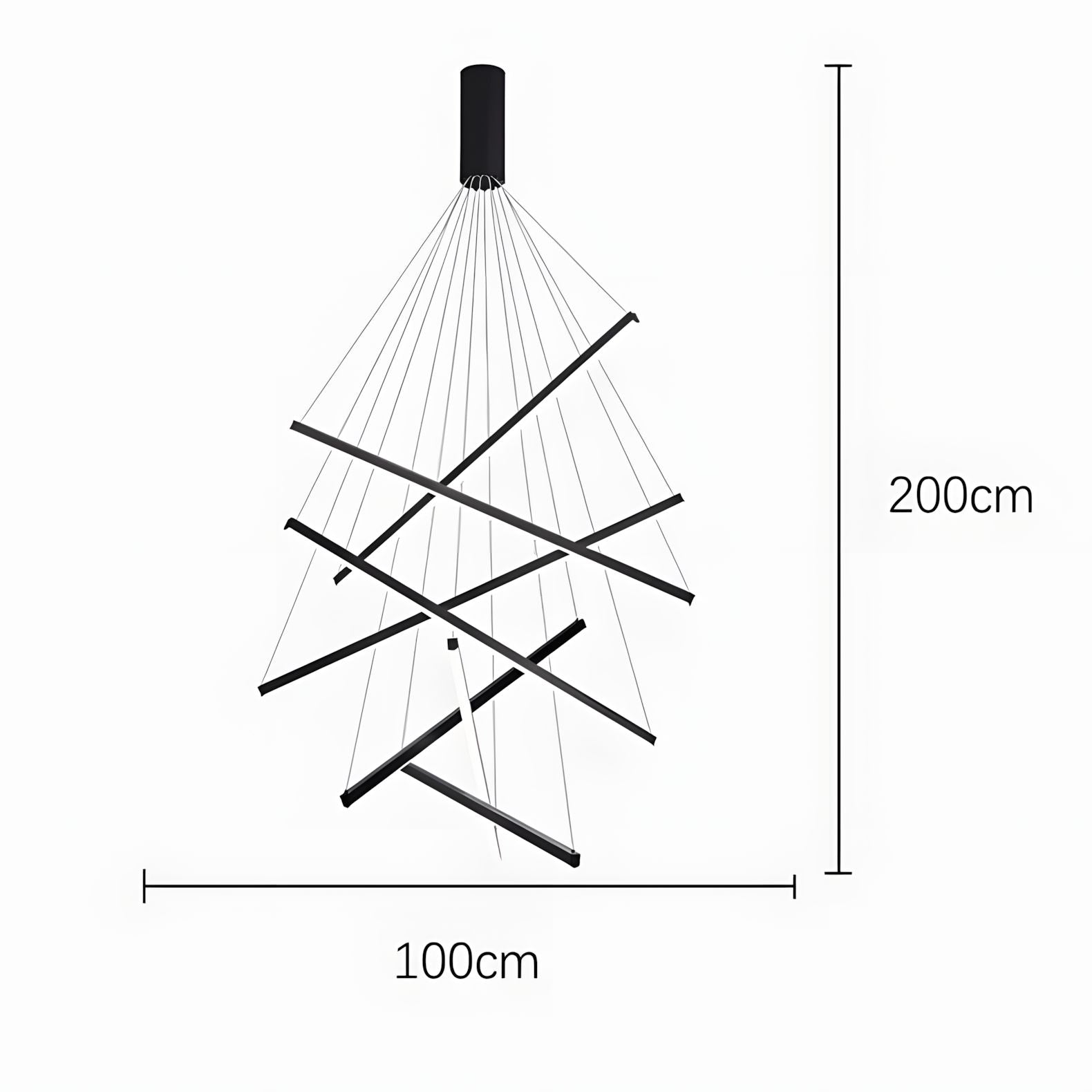 ELVA-Modern Duplex Stair Chandelier-ZENDUCE