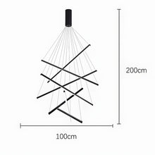 ELVA-Modern Duplex Stair Chandelier-ZENDUCE