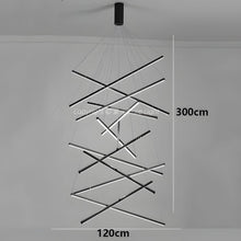 ELVA-Modern Duplex Stair Chandelier-ZENDUCE