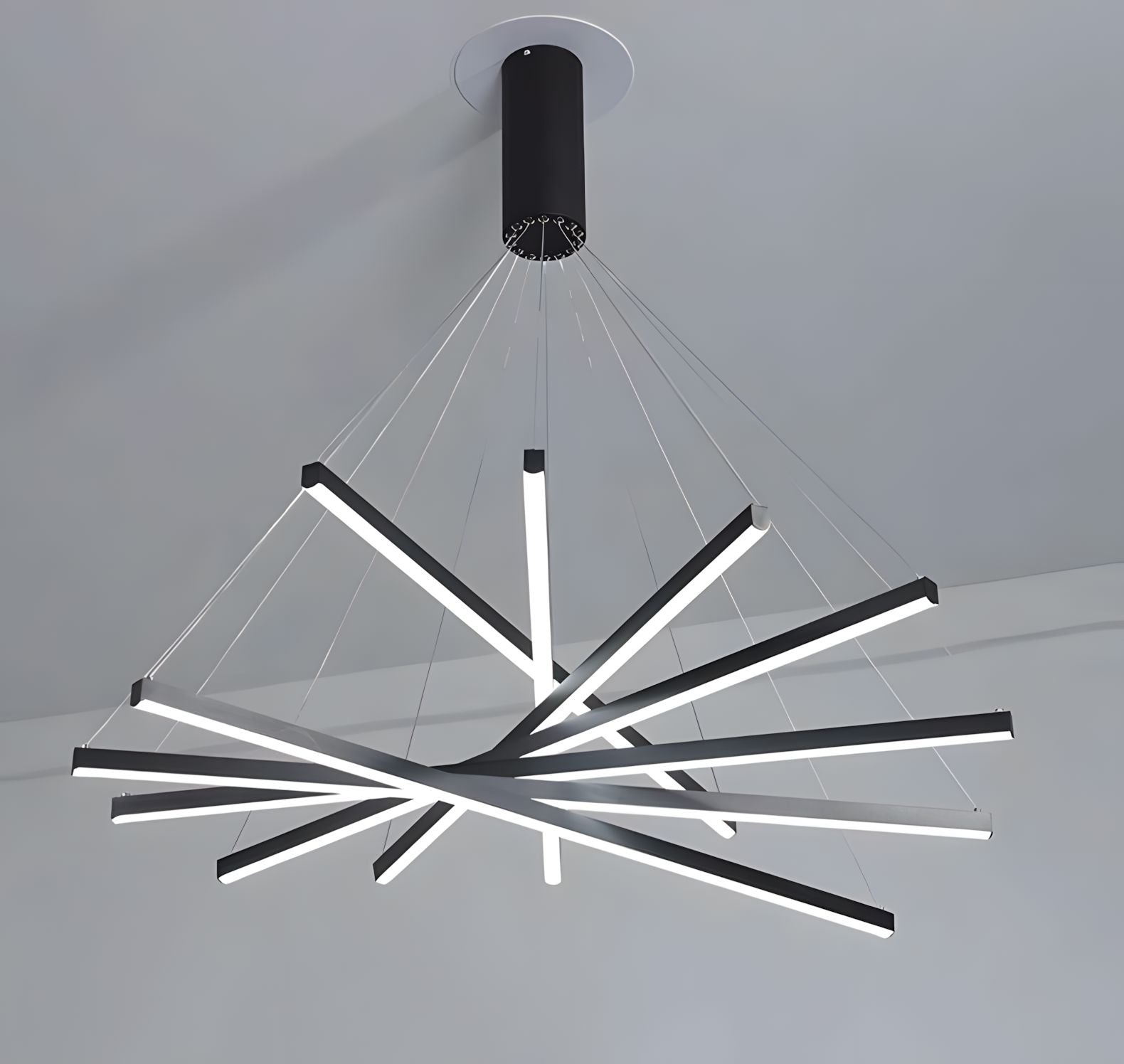 ELVA-Modern Duplex Stair Chandelier-ZENDUCE