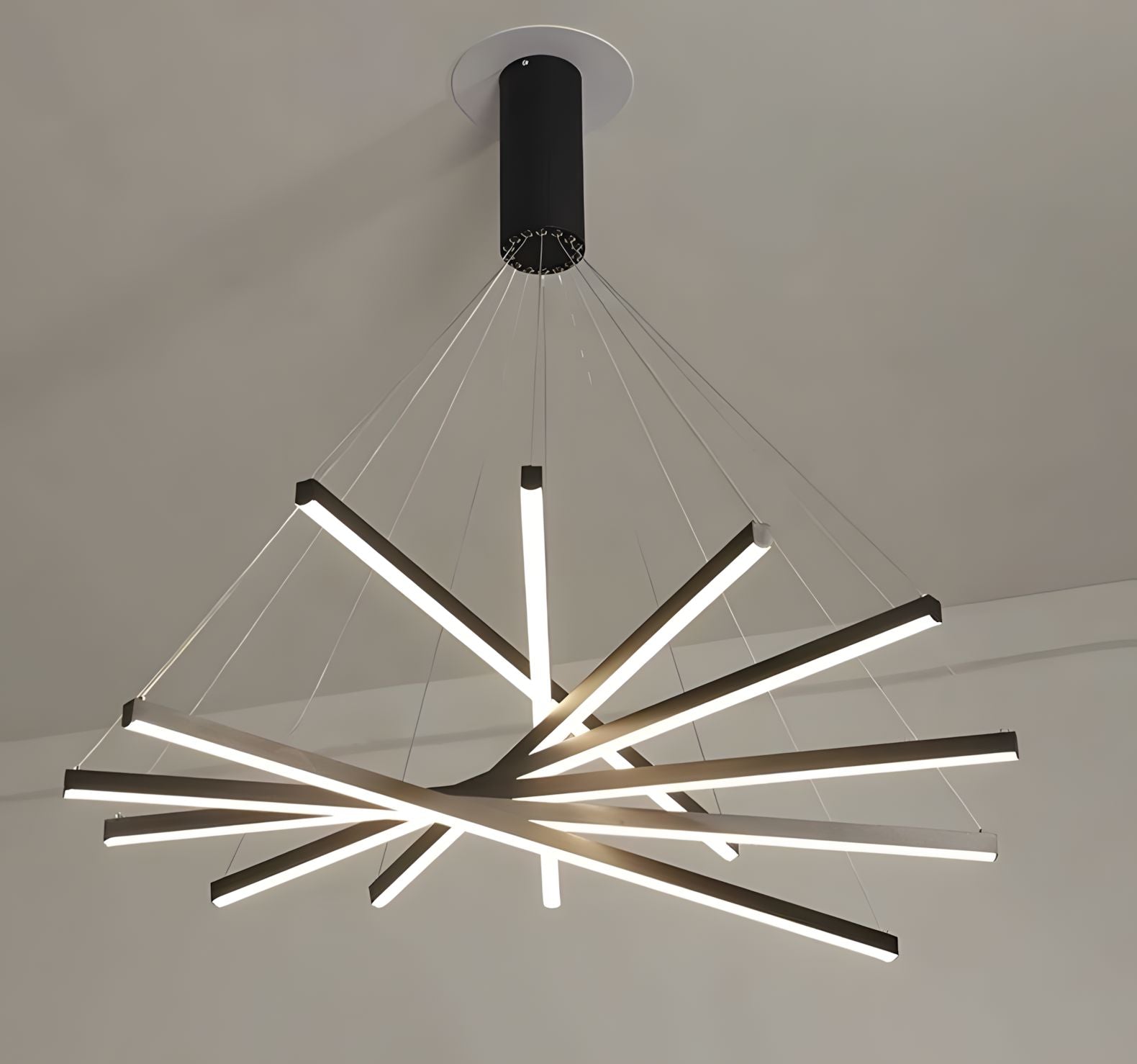 ELVA-Modern Duplex Stair Chandelier-ZENDUCE
