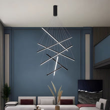 ELVA-Modern Duplex Stair Chandelier-ZENDUCE