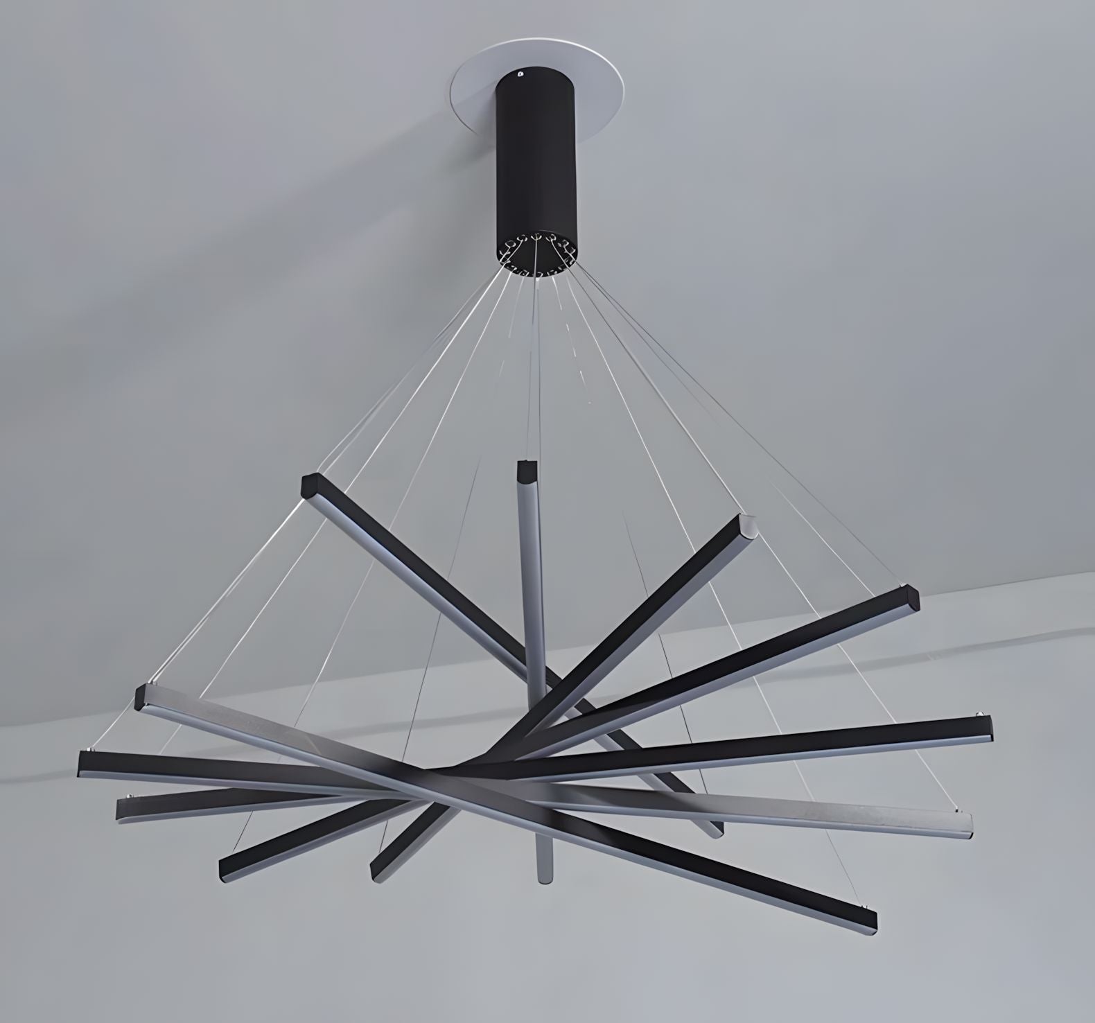 ELVA-Modern Duplex Stair Chandelier-ZENDUCE