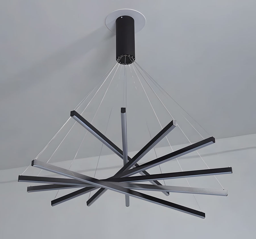 ELVA-Modern Duplex Stair Chandelier-ZENDUCE