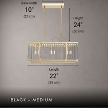 ELVARA-Modern Sculptural Glass LED Chandelier-ZENDUCE