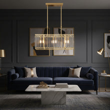 ELVARA-Modern Sculptural Glass LED Chandelier-ZENDUCE