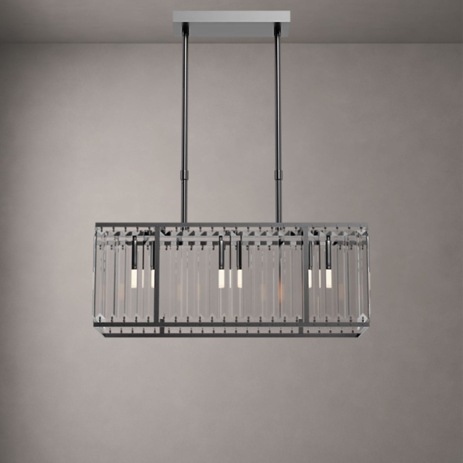 ELVARA-Modern Sculptural Glass LED Chandelier-ZENDUCE