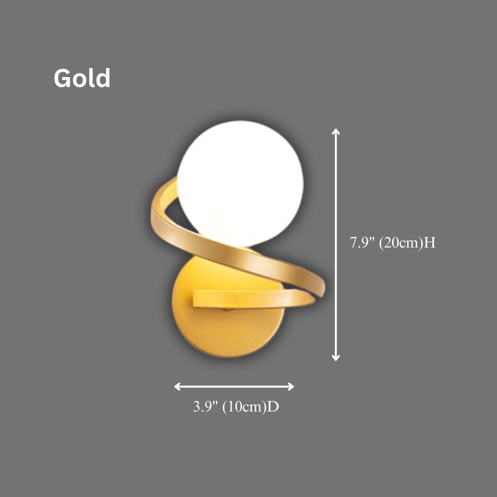 EMBER - ZENDUCE - Gold / Warm White / Single Light 3.9"D