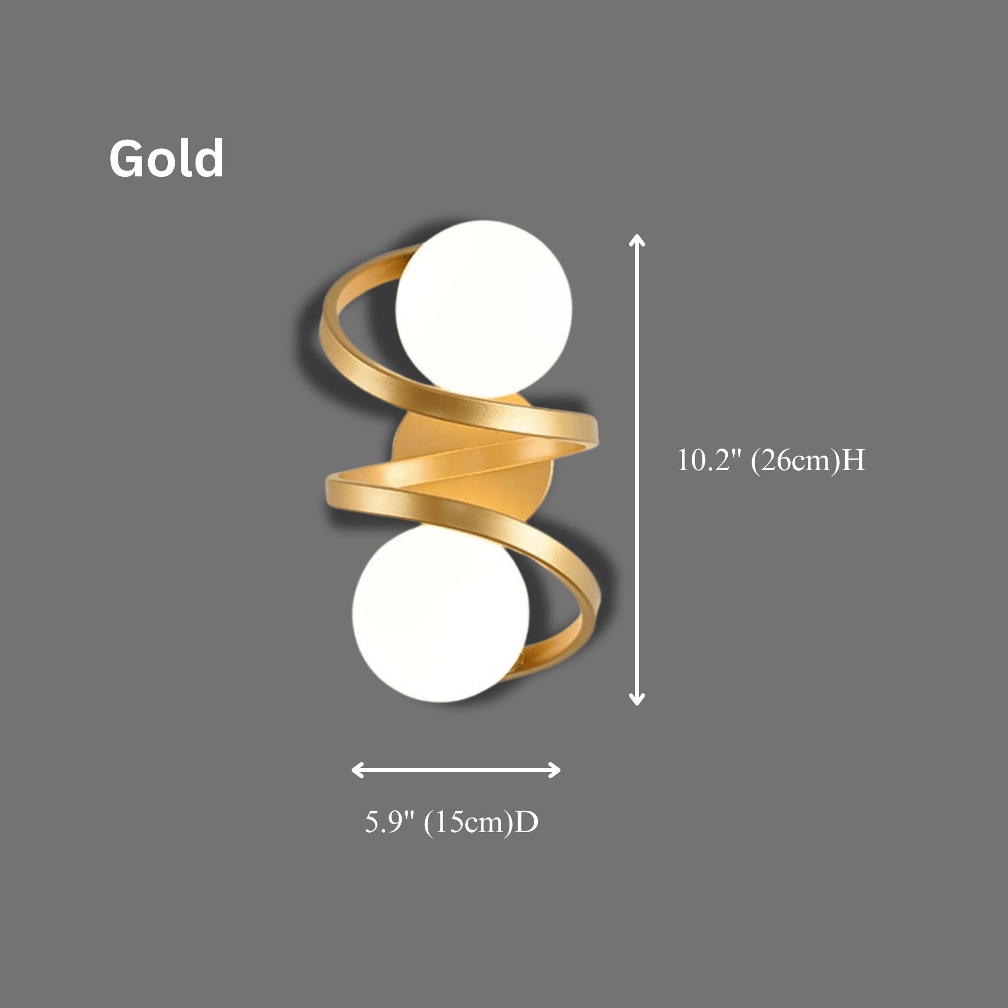 EMBER - ZENDUCE - Gold / Warm White / Single Light 3.9"D
