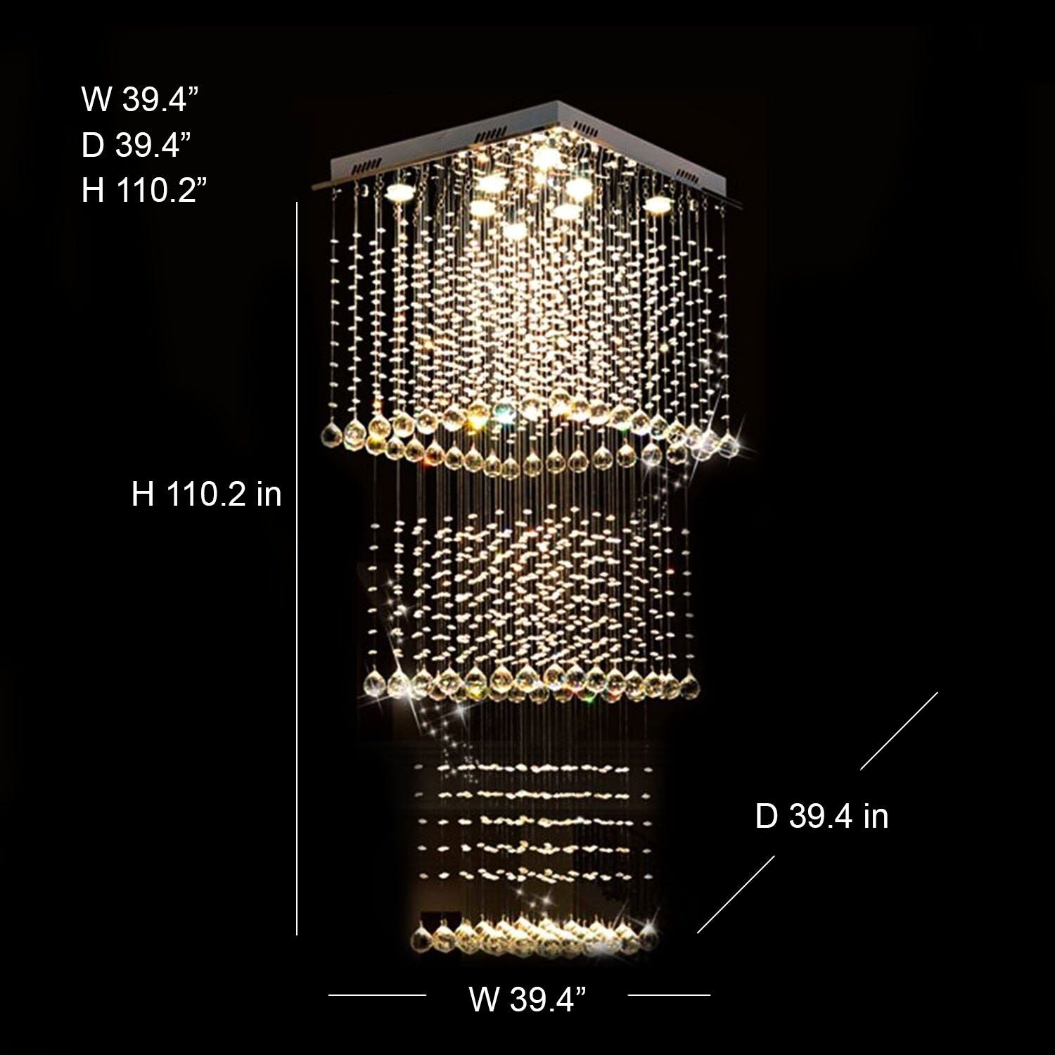 EVA - ZENDUCE - W 39.4"x D 39.4"x H 110.2" (4 levels)