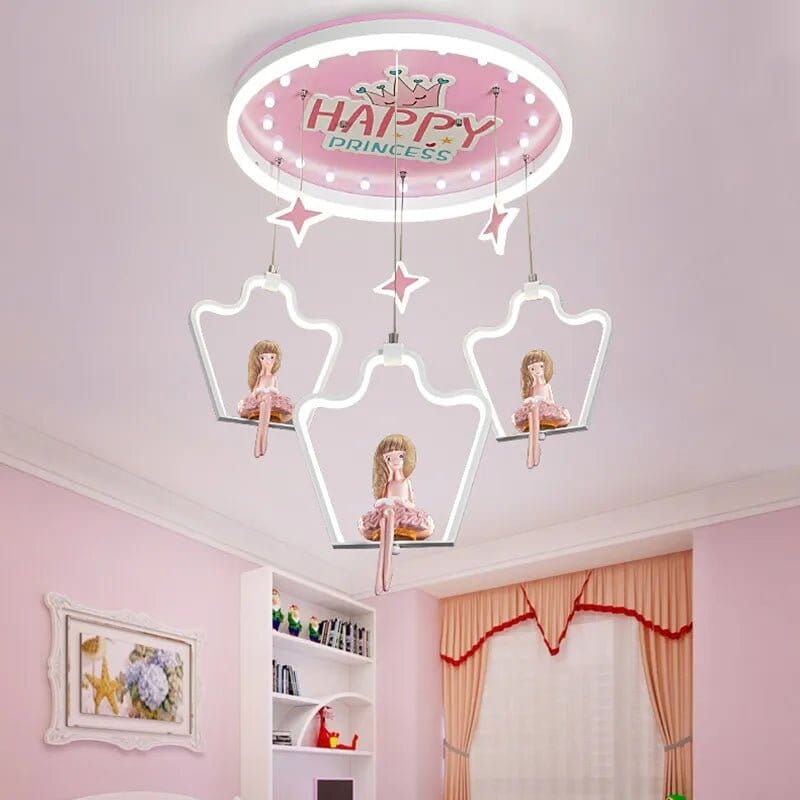 Elsa Girls Room Lighting - Kids Nursery Lighting - ZENDUCE - Blue - Style A / Warm White