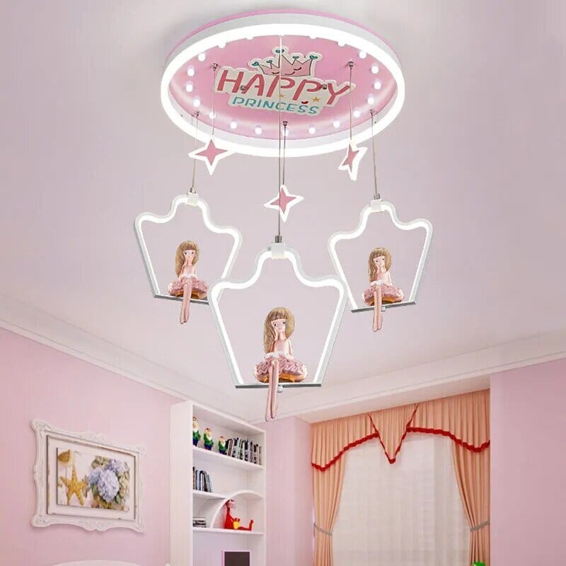 Elsa Girls Room Lighting - Kids Nursery Lighting - ZENDUCE - Blue - Style A / Warm White