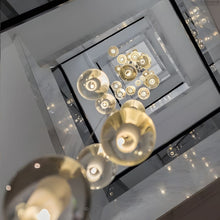 FELICITY (OPEN BOX)-Spiral Multi-Light Crystal Bubble Chandelier-ZENDUCE