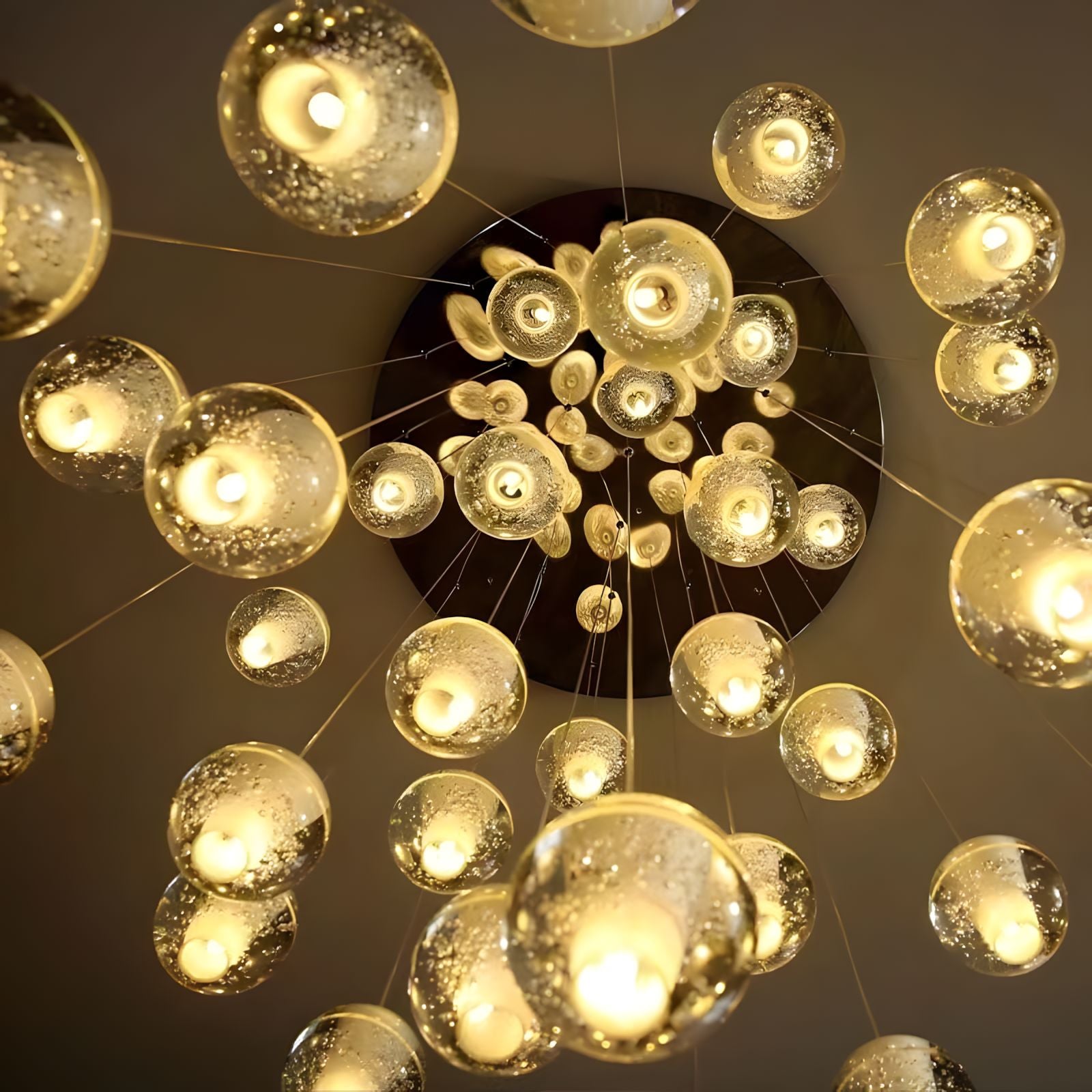 FELICITY (OPEN BOX)-Spiral Multi-Light Crystal Bubble Chandelier-ZENDUCE