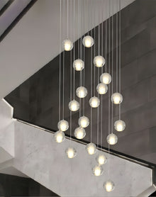 FELICITY (OPEN BOX)-Spiral Multi-Light Crystal Bubble Chandelier-ZENDUCE