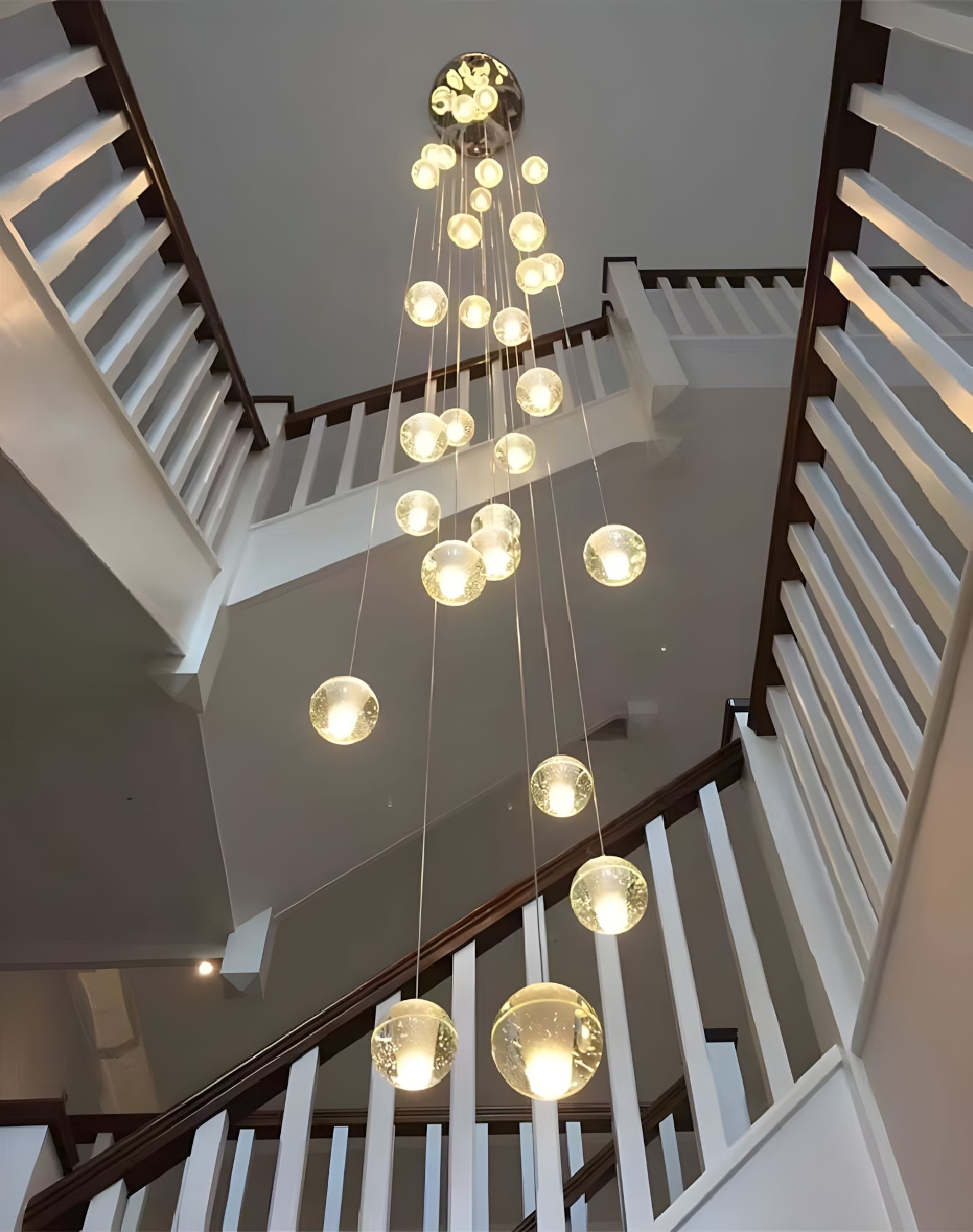 FELICITY (OPEN BOX)-Spiral Multi-Light Crystal Bubble Chandelier-ZENDUCE